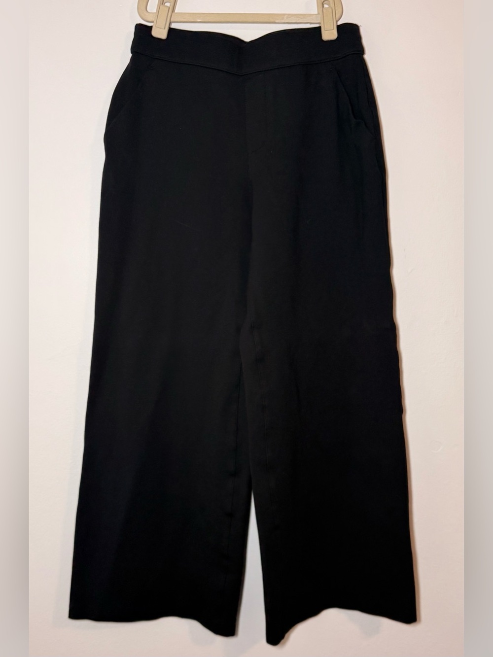 Spanx The Perfect Pant Wide Leg Black Business Pull On Comfort Size Small S